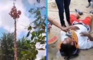 Caen voladores de Papantla mientras realizaban ritual tradicional en Veracruz
