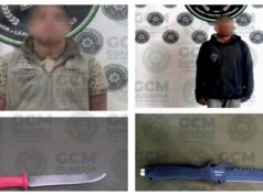 Oficiales de la GCS detuvieron a dos hombres por portación de arm4 prohibida