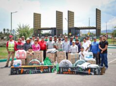 Gobierno Estatal refuerza mantenimiento del Parque de Las Camelias en Matehuala