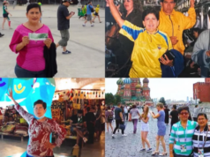 Una ecuatoriana viaja a todos los mundiales de fútbol gracias a un premio que se ganó en 1998