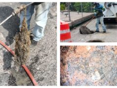 Tapones de grasa impedían correcto funcionamiento de drenaje del mercado República