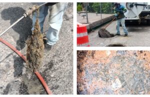 Tapones de grasa impedían correcto funcionamiento de drenaje del mercado República