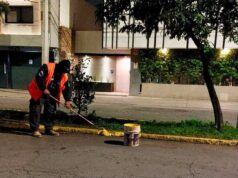 Servicios Municipales refuerza mantenimiento nocturno en distintos puntos de la Capital