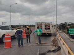 Abanderamiento por reparación de vialidades en puente La Virgen