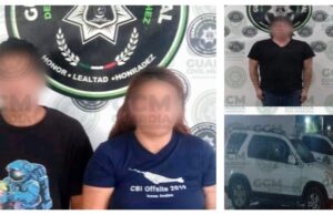 Por diversos delitos, dos hombres y una mujer son asegurados por oficiales de la GCM
