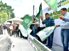 El Gobernador Ricardo Gallardo arranca rehabilitación de cinco calles y entrega nueva vialidad en Ciudad Valles