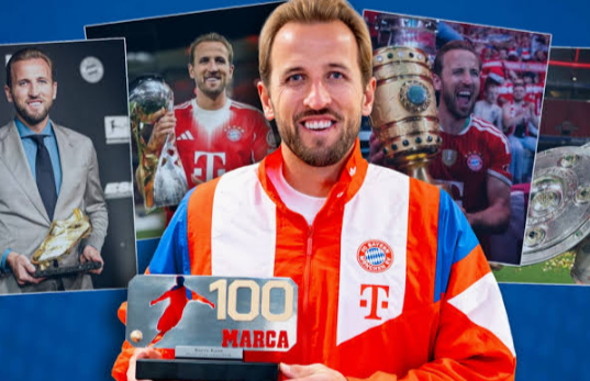 Harry Kane, ganador de ‘Los 100 de MARCA by Orange’ a base de títulos y goles